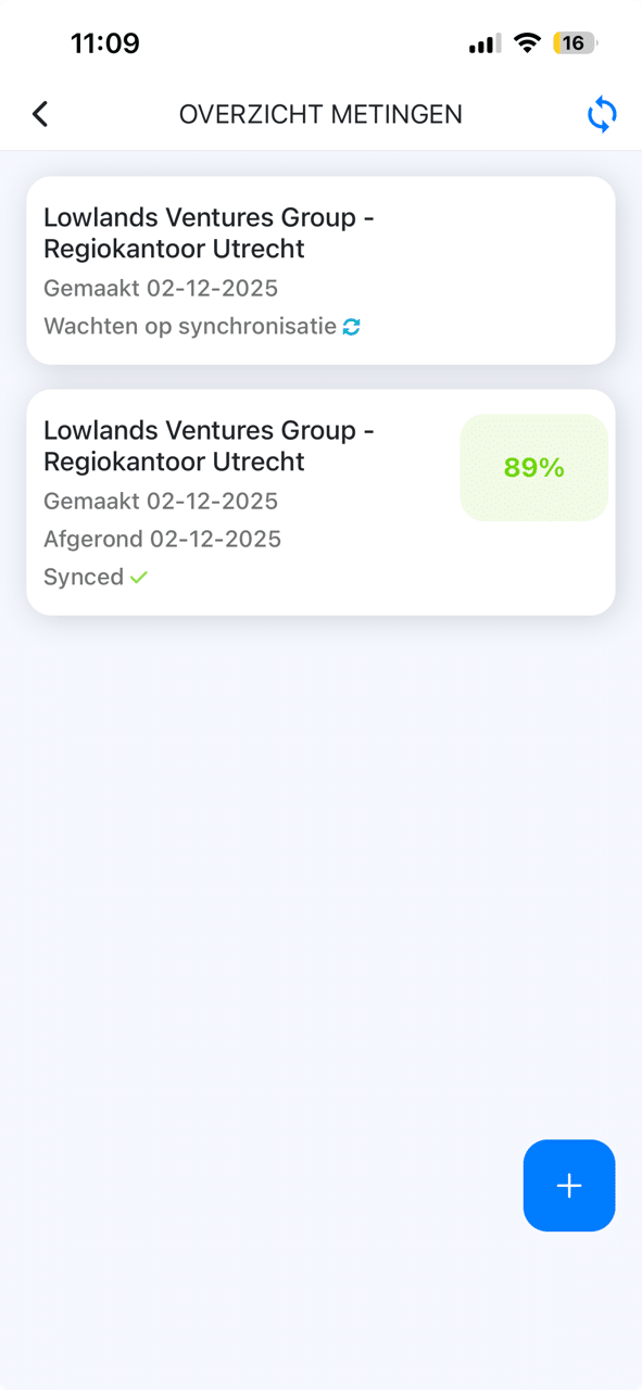 Overzicht DKS metingen